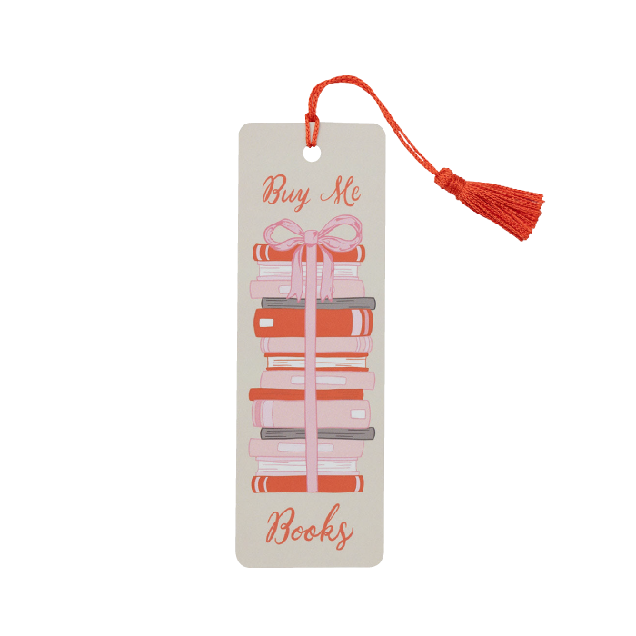 Buy Me A Book Stack Bookmark