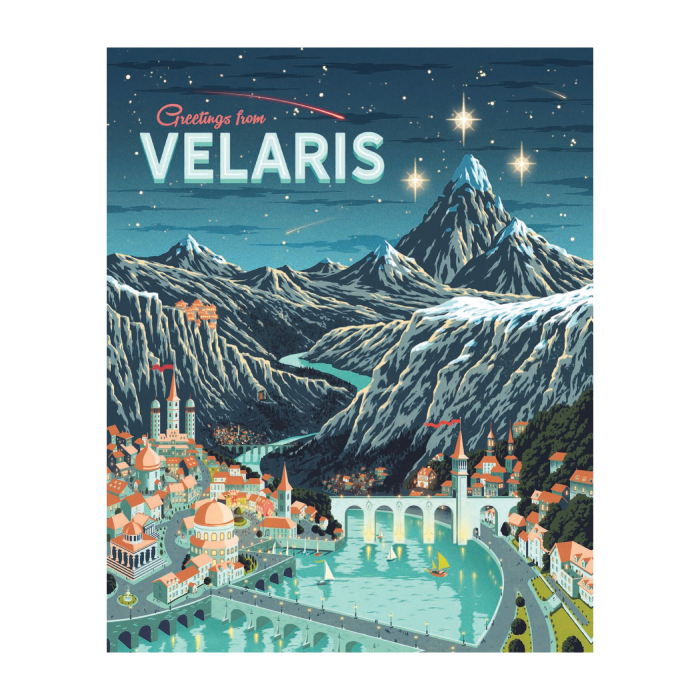 Greetings from Velaris 1000-Piece Puzzle (A Court of Thorns and Roses)