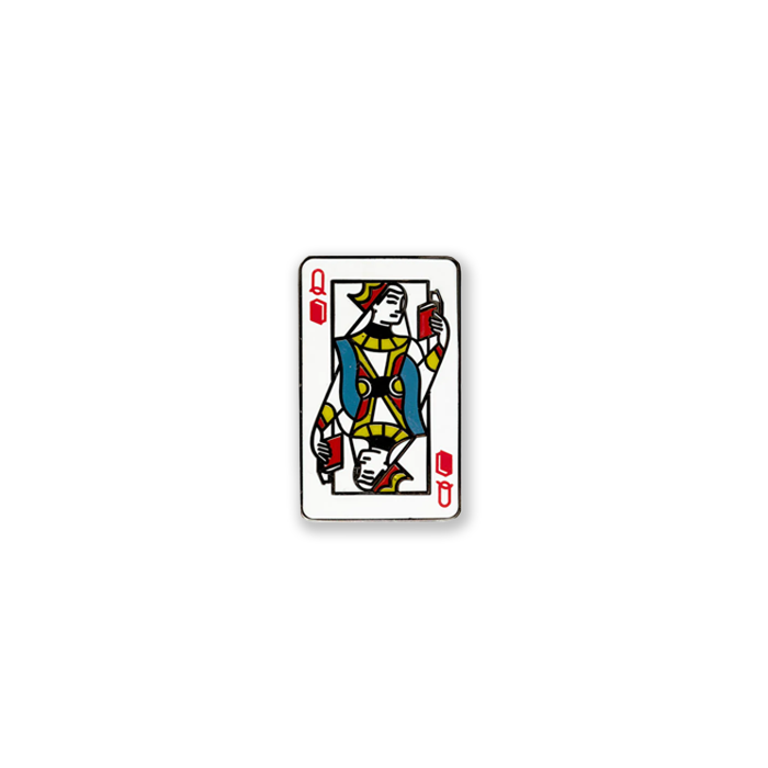 Queen of Books Enamel Pin