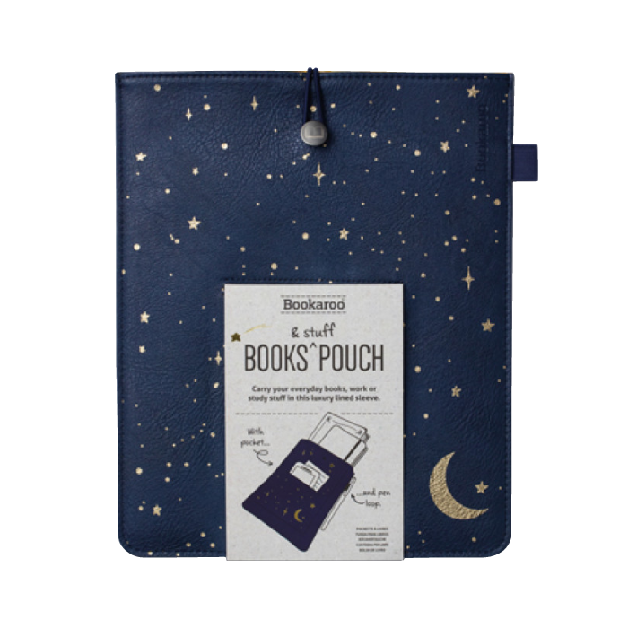 Bookaroo Books & Stuff Pouch - Moon and Stars