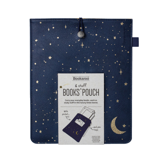 Bookaroo Books & Stuff Pouch - Moon and Stars