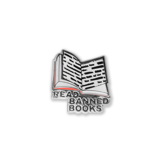 Read Banned Books Enamel Pin